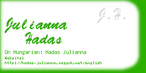 julianna hadas business card